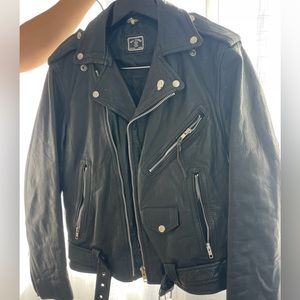 Vintage Black Leather Jacket UMR